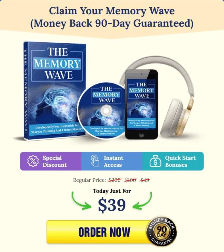 The Memory Wave audio program available today for 39 dollars